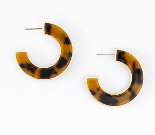 79780 Michelle McDowell Junie Earrings Tortoise and Gold Tone 0