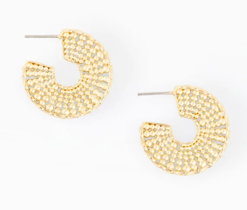 79724 Michelle McDowell Kenna Earrings Gold Tone 0