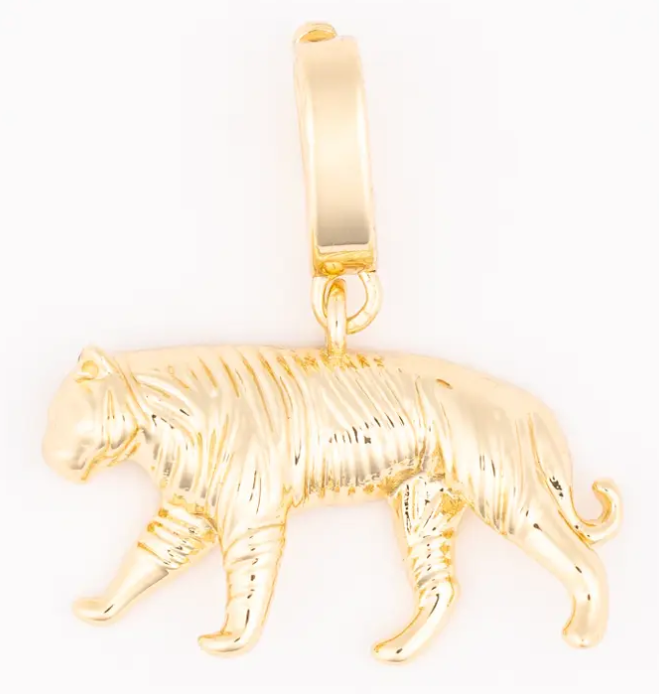 75664 Michelle McDowell Sophie Charm Mabel Tiger Gold Tone 0