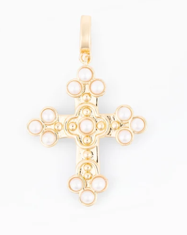 78465 Michelle McDowell Charm Sophie Pearl Cross 0