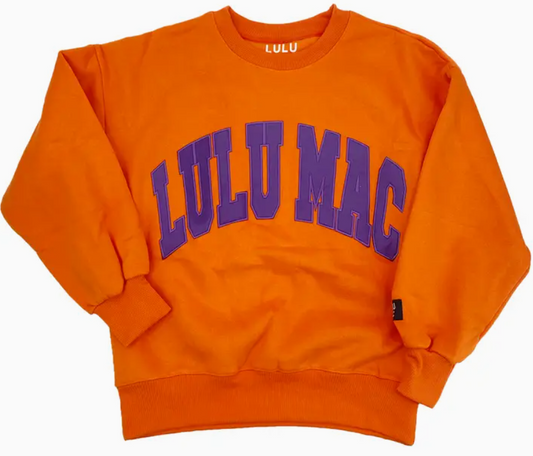 LM-SW-1001 LuLu Mac Orange/Purple Stitch Sweatshirt 0