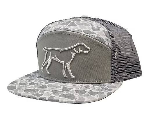 RH-191 Fieldstone Gray Backwoods Camo 7 Panel 3D Puff Camo/Gray 0