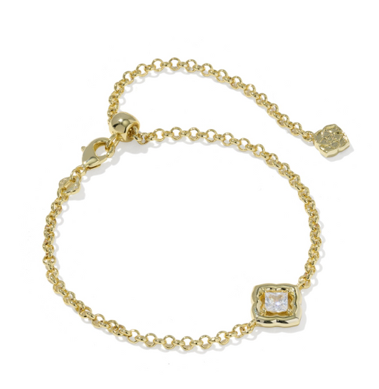 9608805662 Kendra Scott Mallory Crystal Delicate Bracelet Gold Tone 0
