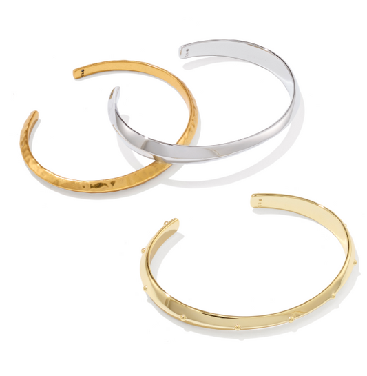 9608805678 Kendra Scott Oakland Set of 3 Cuff Mixed Metal Bracelet 0