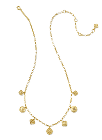 9608805656 Kendra Scott Dira Charm Necklace Gold Tone 0