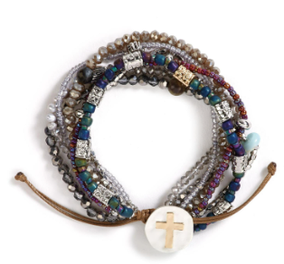 1004000129 Your Journey Prayer Bracelet Gray 0
