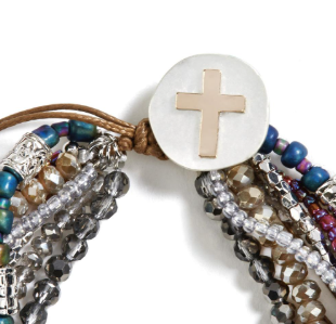 1004000129 Your Journey Prayer Bracelet Gray 0