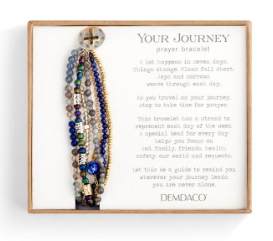 1004670036 Beaded Prayer Bracelet- Indigo 0