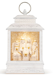 2020250105 Nativity Figures Lit Musical Snow Lantern USB 0