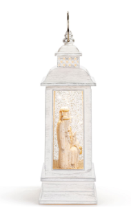 2020250105 Nativity Figures Lit Musical Snow Lantern USB 0