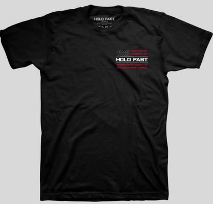 KHF5448 Kerusso Hold Fast One Nation Sketch Flag T-Shirt 0