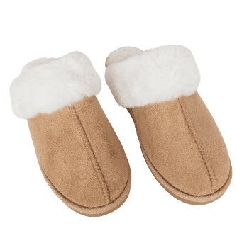 KDC-SLPR-905_SND Katydid Sand Faux Fur Slip-On House Shoes 0