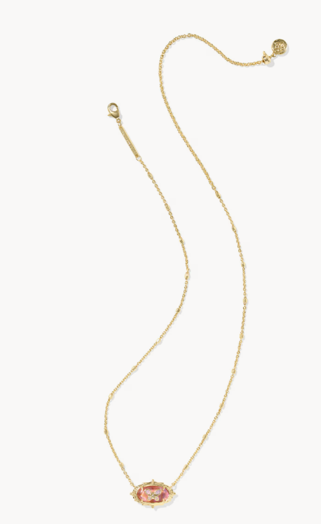 9608878698 Kendra Scott Dolly Parton Elisa Butterfly Gold Tone Lt Pink Iridescent Abalone 0