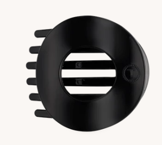 TT-FCS04-002 Teleties Jet Black Small Flat Open Circle Hair Clip 0