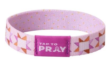 100-534 Tap to Pray Kingfolk Series Wristband - Covered By His Promises 0