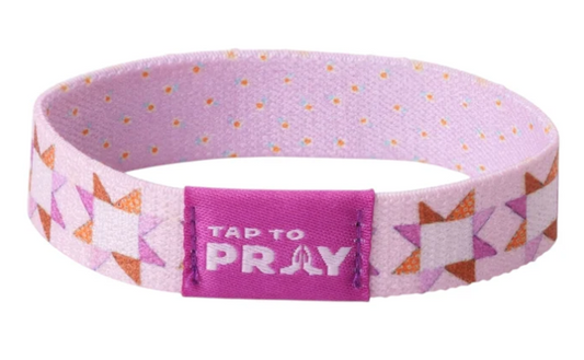 100-534 Tap to Pray Kingfolk Series Wristband - Covered By His Promises 0