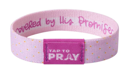 100-534 Tap to Pray Kingfolk Series Wristband - Covered By His Promises 0