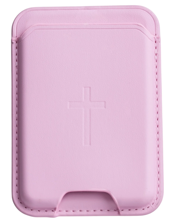 100-892 Tap to Pray Magnetic Wallet - Petal Pink