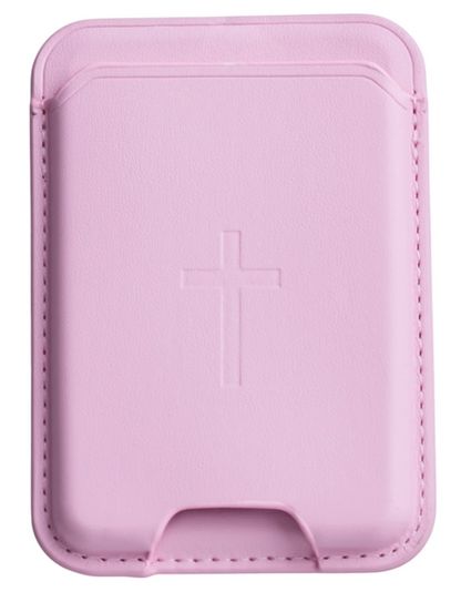 100-892 Tap to Pray Magnetic Wallet - Petal Pink