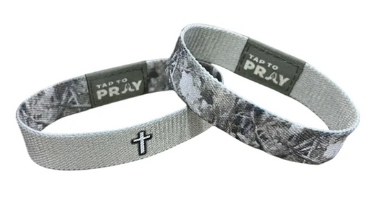 100-864 Tap to Pray Wristband - Forest Camo Smoke 0