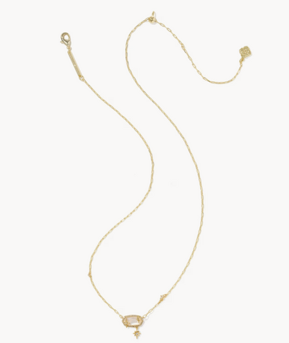 9608806812 Kendra Scott Elisa Star Pendant Necklace Gold Tone Crystal Ivory Illusion 0