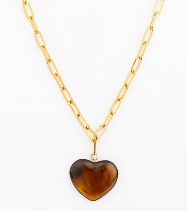 79922 Michelle McDowell Natalia Gold Tone Tortoise Shell Necklace 0