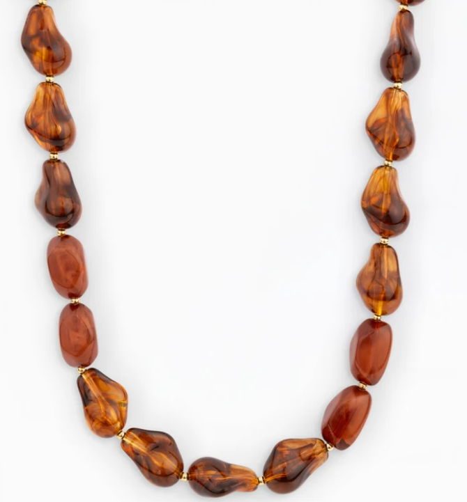 79797 Michelle McDowell Cami Gold Tone Tortoise Necklace 0