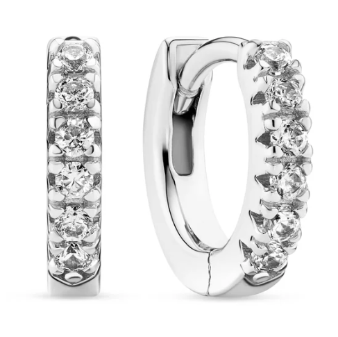 11483 Sif Jakobs Sterling Silver CZ Ellera Piccolo Earrings 0