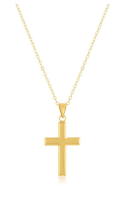 14J-623 14K Yellow Gold Filled (14/20) Polished Cross Pendant 0