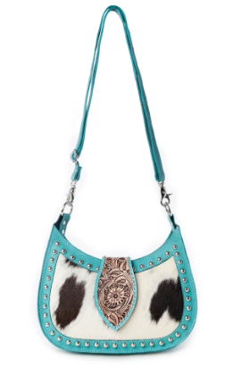 S-14361 Myra Bag Santa Fe Handtooled Bag Turquoise 0