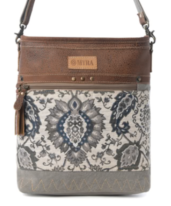 S-14792 Myra Bag Sagebrook Jacquard Canvas Bag Sage 0