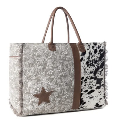 S-14719 Myra Bag Wildstar Pony Western Weekender Bag White 0