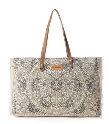 S-14781 Myra Bag Wildmandala Weekender Bag Ivory 0