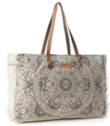 S-14781 Myra Bag Wildmandala Weekender Bag Ivory 0