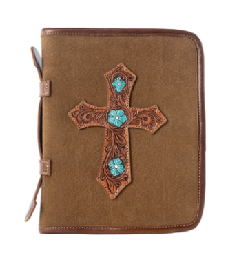 S-14804 Holycross Western Bible Cover Brown 0