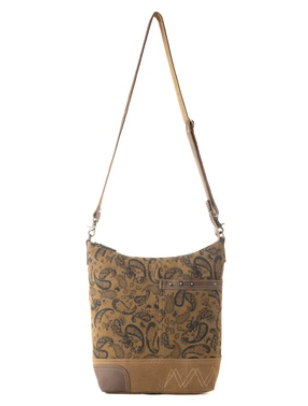 S-14879 Myra Bag Wild Paisley Canvas Concealed Carry Bag Olive 0