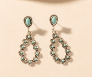 S-14745 Myra Bag Bluebonnet Trail Teardrop Earrings 0