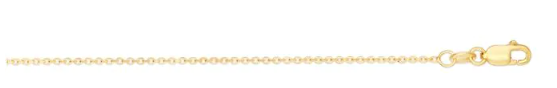 025LCAB-20 RCI 10K Yellow Gold .87MM DC Cable Chain 20Inch