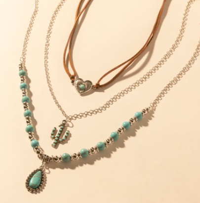 S-14755 Myra Bag Boho Mesa Layered Necklace 0
