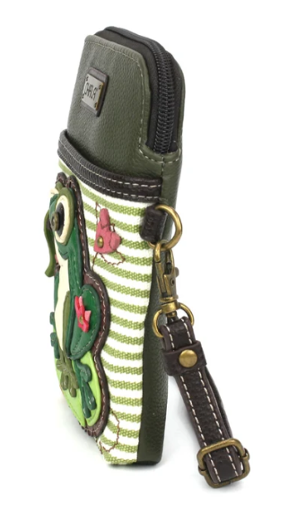 827FGA7S Chala Cellphone Xbody - Lily Frog -  Green Stripe 0
