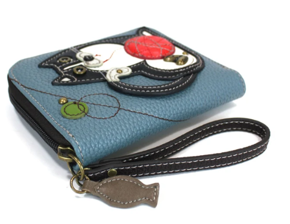 839FC1 Chala Zip-Around Wallet - Fat Cat - Blue Gray 0
