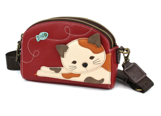 866CT9 Chala Toaster Crossbody - Cat - Burgundy 0