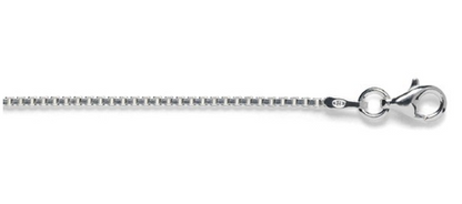 705 BOX019/18 Sterling Silver Box Chain 1.0MM 18Inch 0
