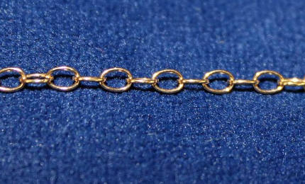 742 MSC1810/LHGF Light Hamilton Gold Filled Cable Chain 2.5MM 0