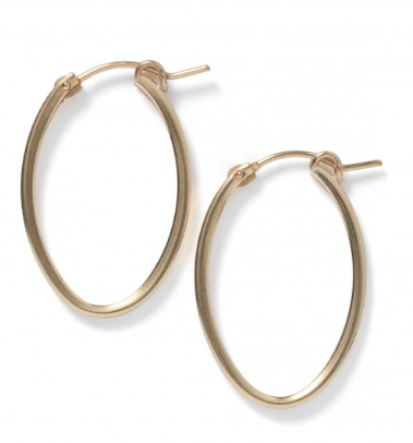742 JF310GF Gold Filled Hoop Earrings with Square Tubing 0