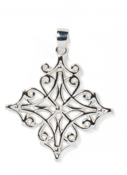 740 DER P1854 Southern Gates Sterling Silver Art Deco Grace Pendant 0