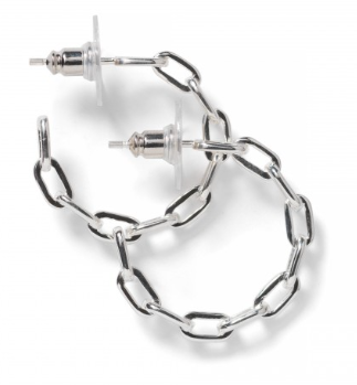 739 DER E780 Southern Gates Sterling Silver Palmer Hoop Earrings 0