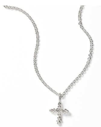 714 DER C230 Southern Gates Sterling Silver Scrolling Vine Cross Necklace 0