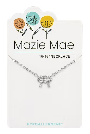 MM-NECKS756 Mazie Mae Silver Tone Boot & Horseshoe Necklace 0