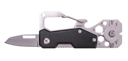 33264 Mad Man Stainless Multi-Tool Carabiner Black 0
